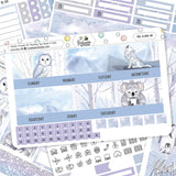 Winter Friends EC Monthly Sticker Kit - Erin Condren