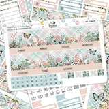 Flowers Flutter Erin Condren Monthly Sticker Kit