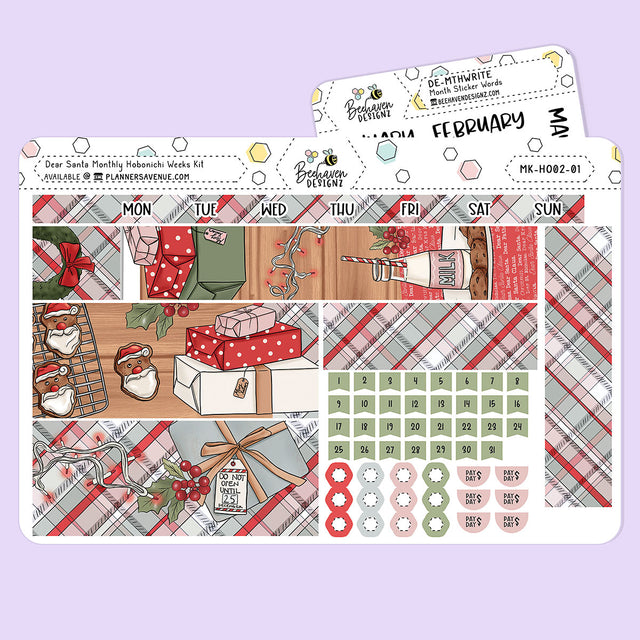 Dear Santa Hobonichi Monthly Kit