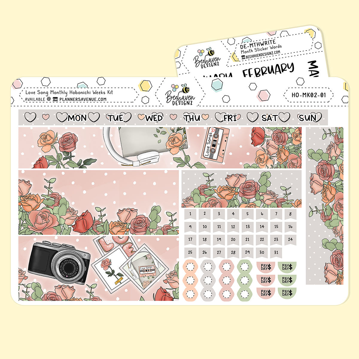 Love Song Hobonichi Monthly Kit