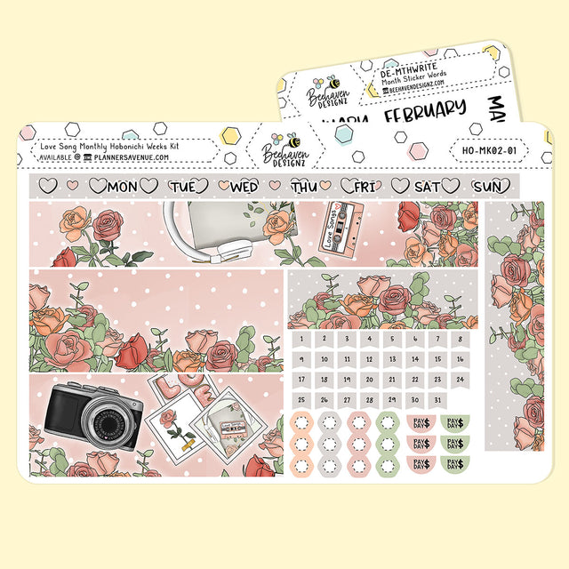 Love Song Hobonichi Monthly Kit