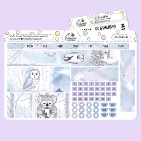Winter Friends Hobonichi Monthly Kit