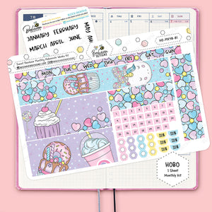 Sweet Rainbow Hobonichi Monthly Kit