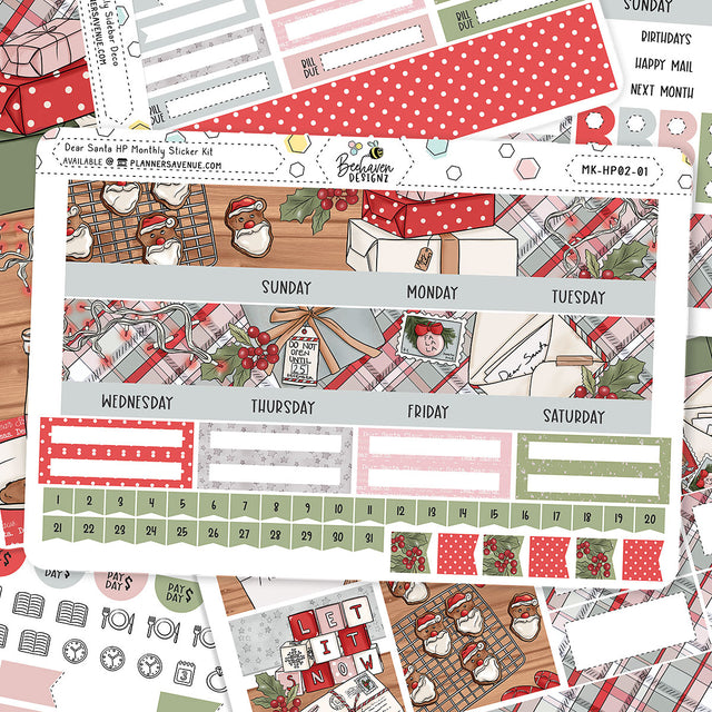 Dear Santa Happy Planner Monthly Sticker Kit