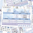 Winter Friends Happy Planner Monthly Sticker Kit