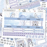 Winter Friends Happy Planner Monthly Sticker Kit