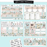 Flowers Flutter Happy Planner Monthly Sticker Kit