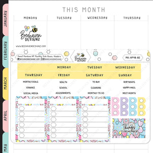 Sweet Rainbow Happy Planner Monthly Kit