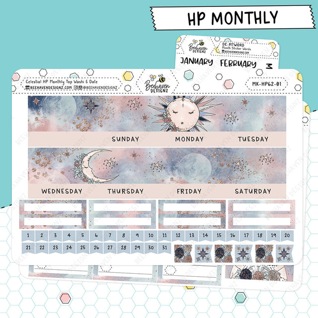 Celestial Happy Planner Monthly Kit