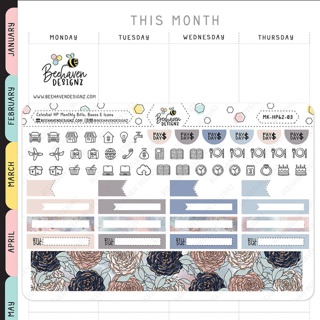 Celestial Happy Planner Monthly Kit