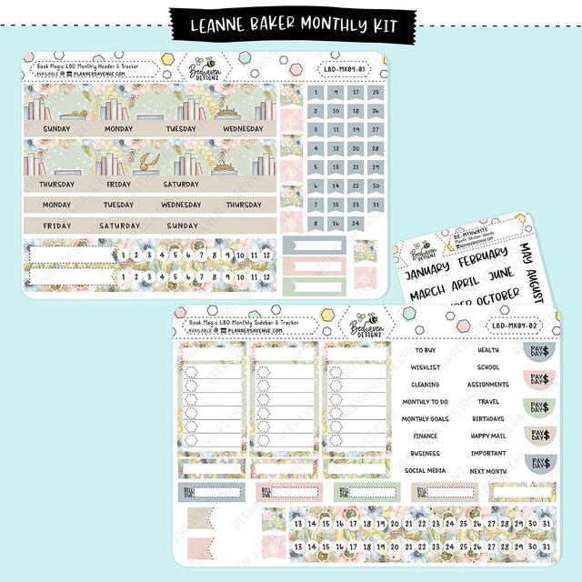 Book Magic LBD Monthly Sticker Kit