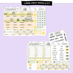 Bunny Season LBD Monthly Sticker Kit