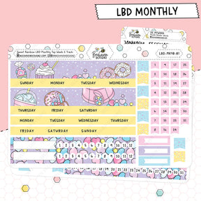 Sweet Rainbow LBD Monthly Sticker Kit