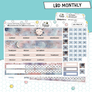 Celestial LBD Monthly Sticker Kit
