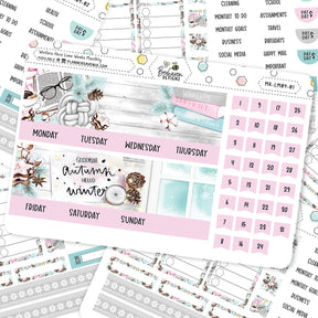 Winters Here Lime Monthly Sticker Kit