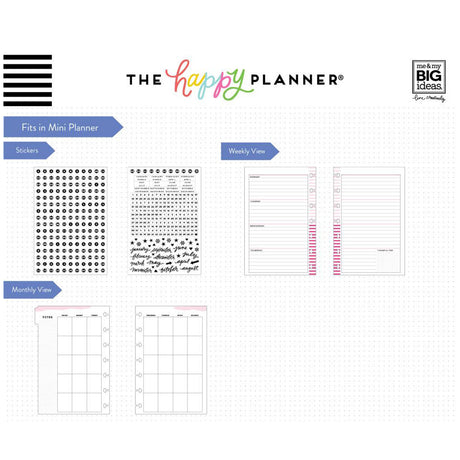 Happy Planner Mini Weekly Extension Pack |  6-Months Undated