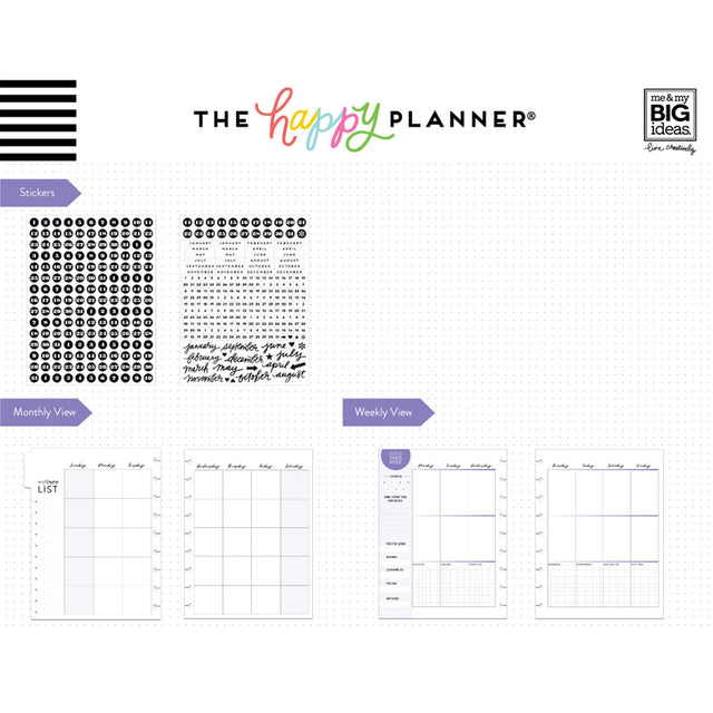 Happy Planner Classic Wellness Extension Pack - Undated  6-Months