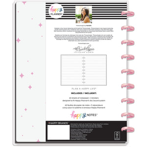 Happy Notes Classic Think Pink Threeologie Notebook - Lined Lettering