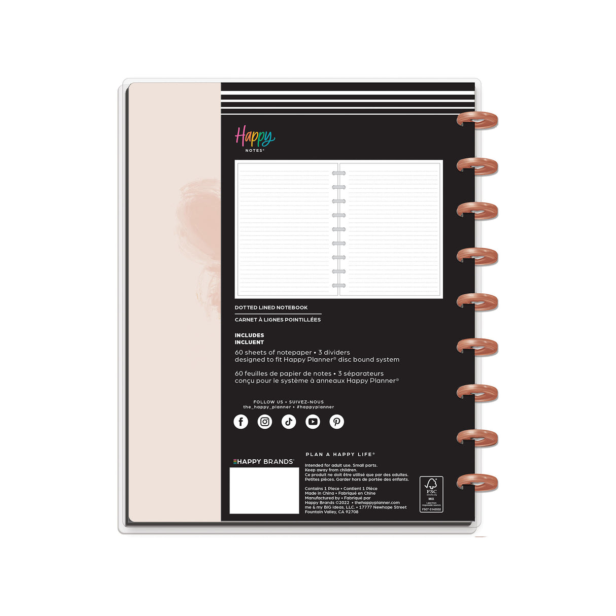 Happy Planner Softly Modern CLASSIC Notebook - Dotted Line packaging