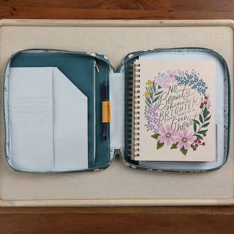 Happy Planner Made to Bloom CLASSIC Planner Zip Folio flat lay