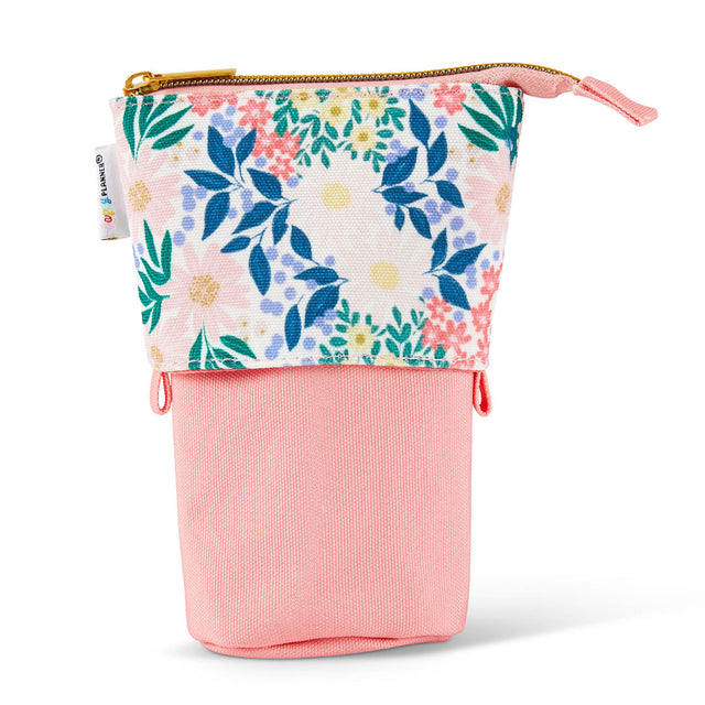 Happy Planner Springtime Flora Small Standing Zip Pen Pouch