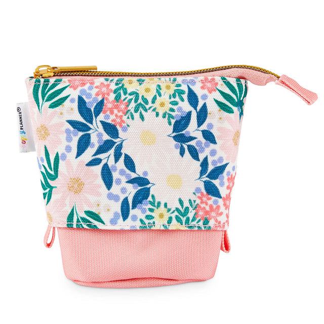 Happy Planner Springtime Flora Small Standing Zip Pen Pouch