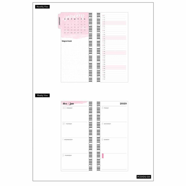 OUTDATED [ DISCONTINUED ] Happy Planner Skinny Classic Love My Girl Gang | Horizontal 2020 - Dated Jan-Dec