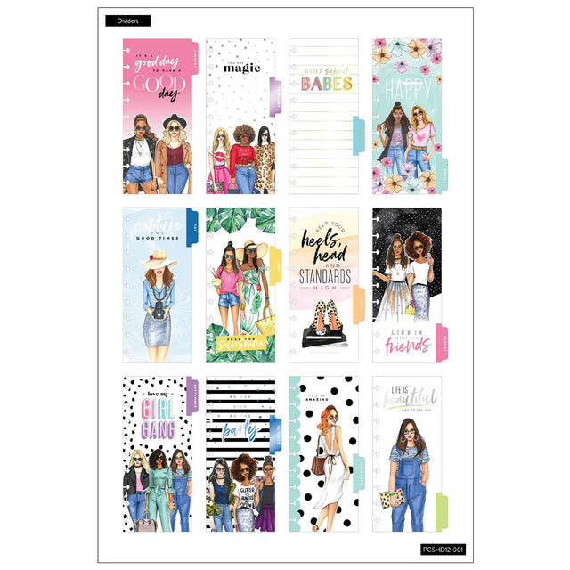 OUTDATED [ DISCONTINUED ] Happy Planner Skinny Classic Love My Girl Gang | Horizontal 2020 - Dated Jan-Dec