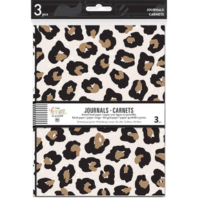PJB-08-Happy Planner--Leopard Black White Journals