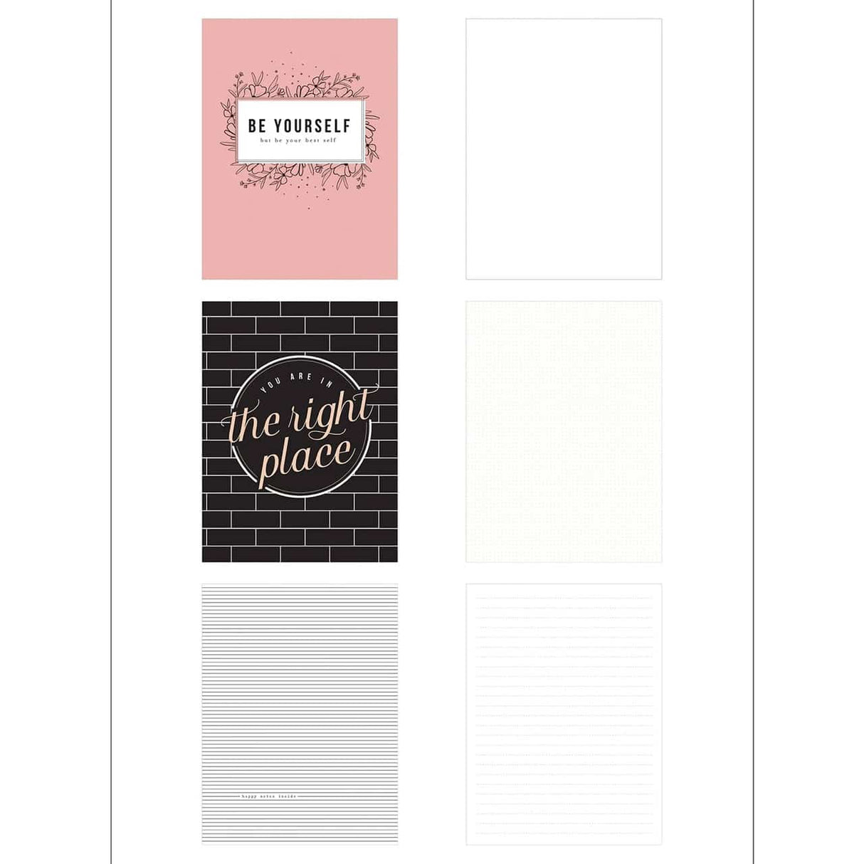 Happy Planner Modern Farmhouse Journals | Dot Lined - Graph Grid 3 Pack