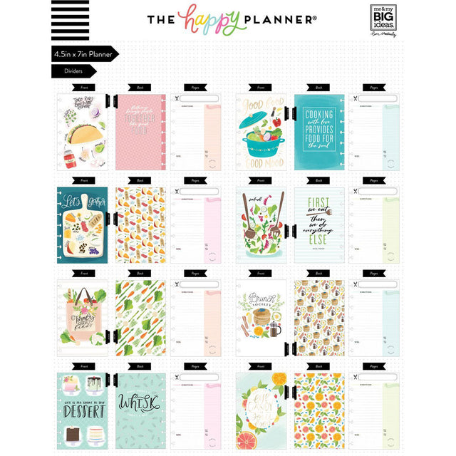 Happy Planner Mini Recipe Organiser Foodie