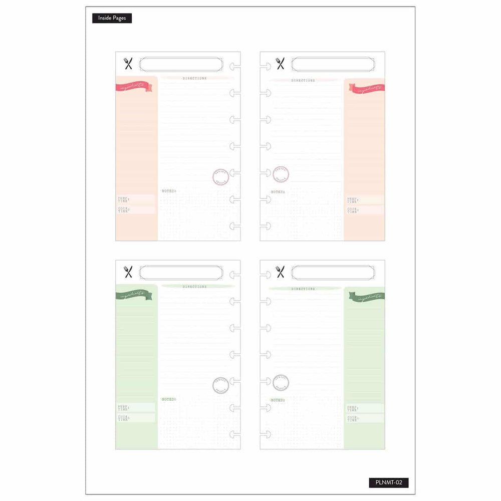 Happy Planner Mini Bon Appetit Recipe Planner