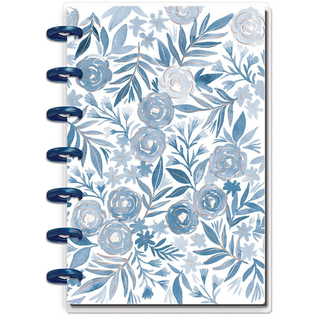 PLNOM-52-Happy Notes-Mini-Blue Florals Notebook