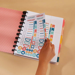 Happy Planner Cabana Stripe BIG Monthly Plans & Notes Journal