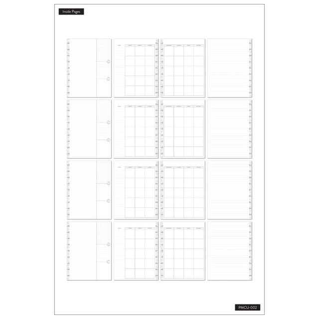 Happy Planner Watercolour Florals CLASSIC Monthly Plans & Notes Journal