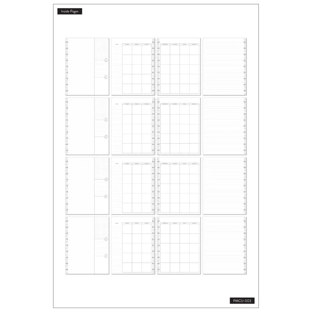 Happy Planner Neutral Farmhouse CLASSIC Monthly Plans & Notes Journal