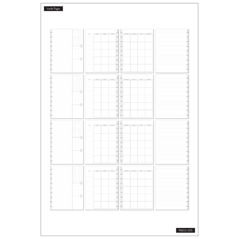 Happy Planner Modern Mosaic CLASSIC Monthly Plans & Notes Journal