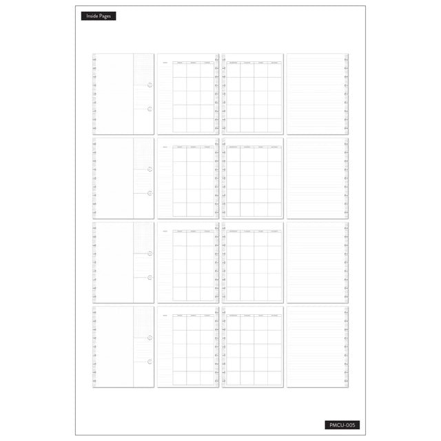 Happy Planner Modern Mosaic CLASSIC Monthly Plans & Notes Journal