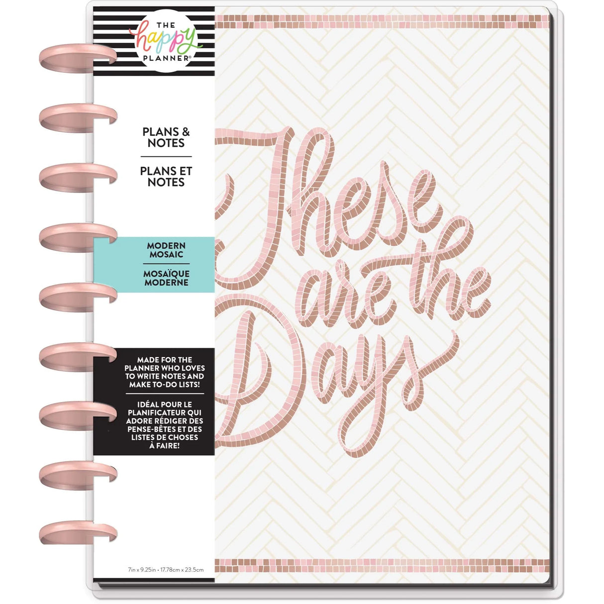 Happy Planner Modern Mosaic CLASSIC Monthly Plans & Notes Journal