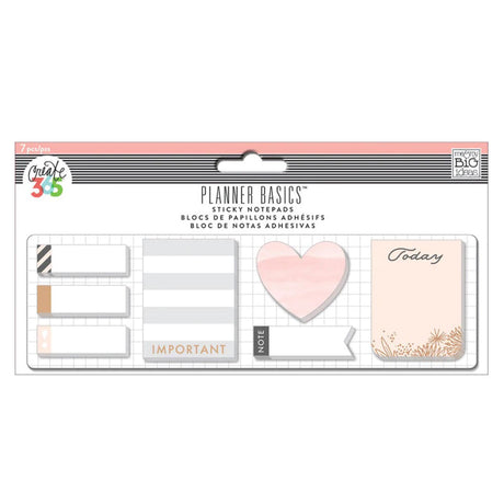 Happy planners Rose Sticky Notes Small