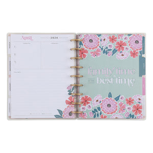 Happy Planner Fresh Bouquet CLASSIC DASHBOARD - 18 Month dashboard page