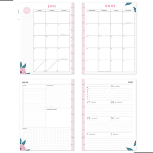 Happy Planner Fresh Bouquet CLASSIC DASHBOARD - 18 Month pages