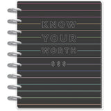 Happy Planner Classic Budget Colourful Know Your Worth - 12 Months Undated