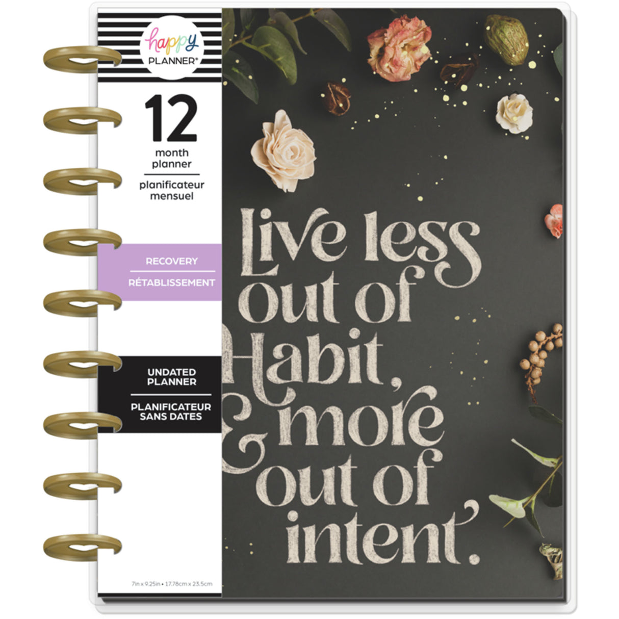 Happy Planner Classic Believe In You Recovery 12-Months Undated