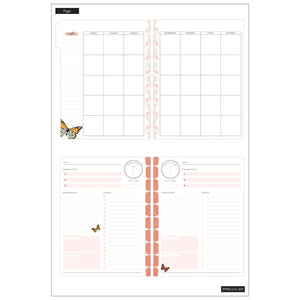 Happy Planner Classic Papillion Butterfly Daily Planner Deluxe | Undated 4-Months