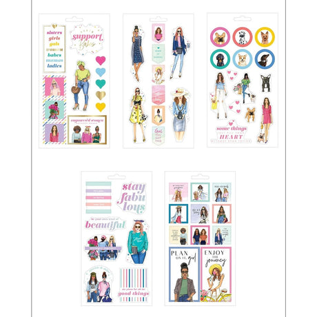 Happy Planner Rongrong Girls Support Sticker Sheets