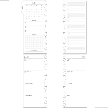 Happy Planner Smiley Face SKINNY CLASSIC HORIZONTAL - 12 Month Jul 2023 to Jun 2024