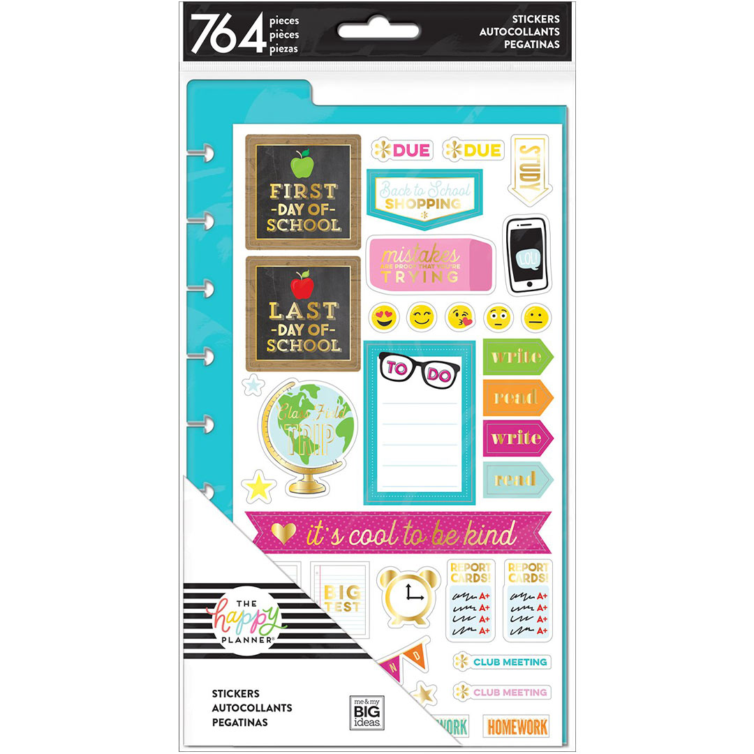 Happy Planner Classic Student Dashboard Stickers