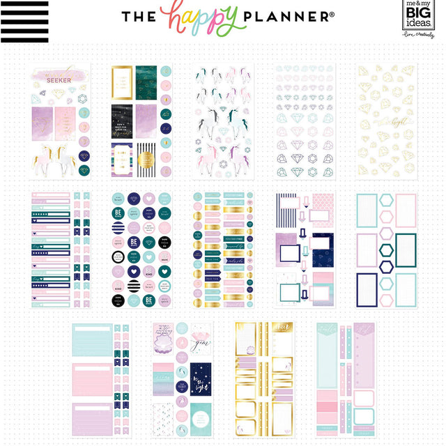 Happy Planner Classic Wonder Seeker Dashboard Stickers