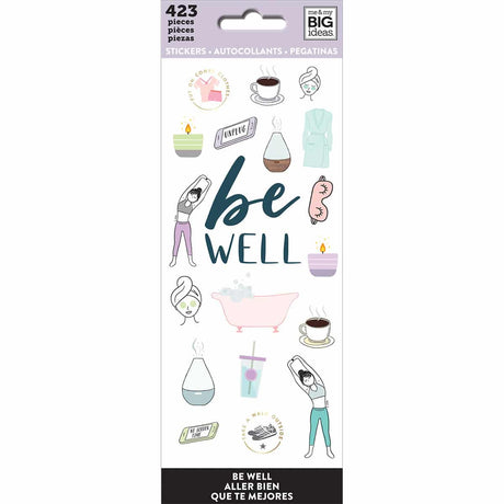 PPSM-25-Happy Planner--Be Well Icon Sticker Book